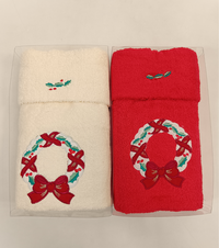 COMPLETO SPUGNA RICAMATO 1+1 NATALE Tellini S.r.l. Ingrosso Abbigliamento